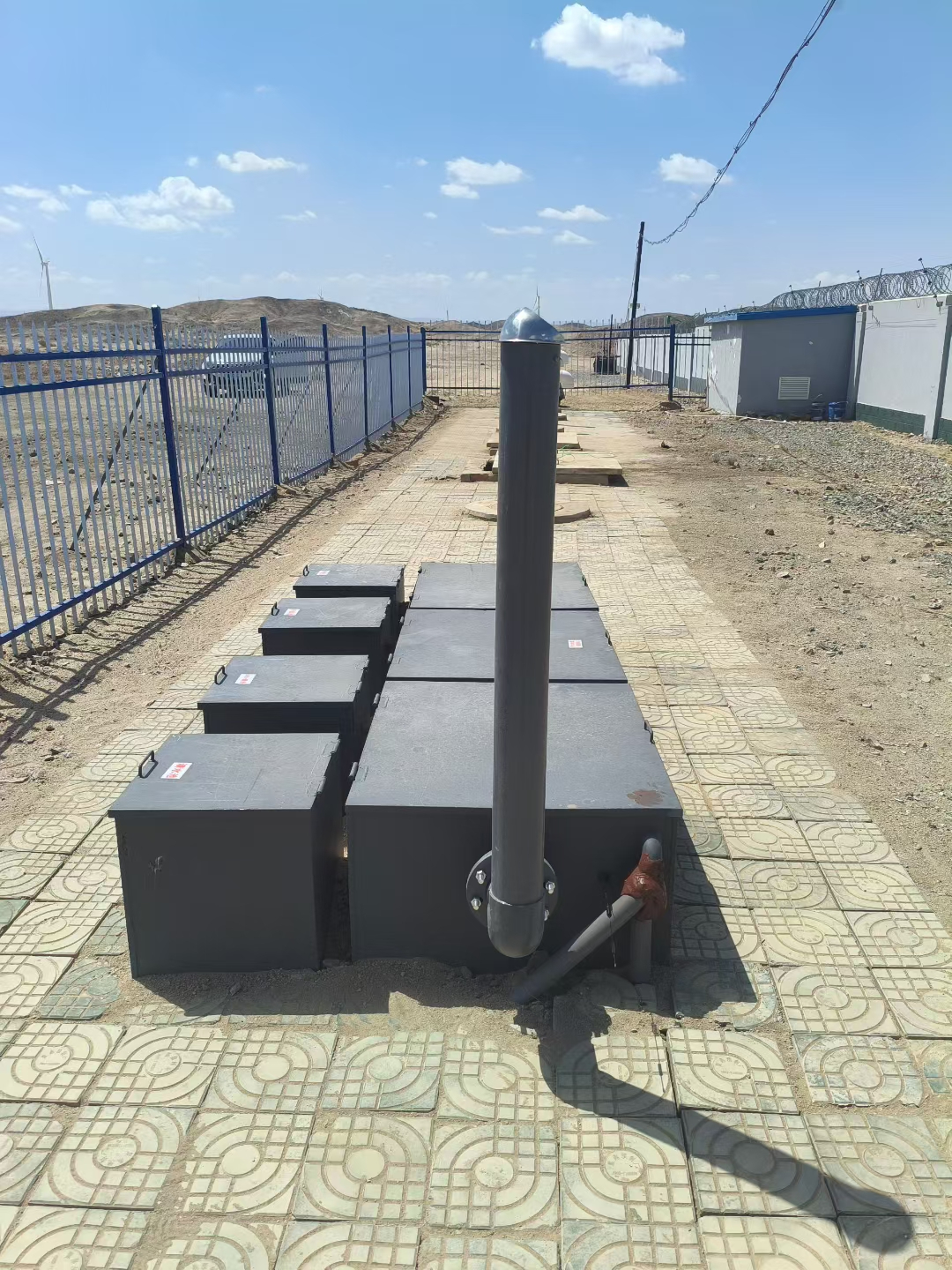 新農村一體化污水處理設備安裝現場